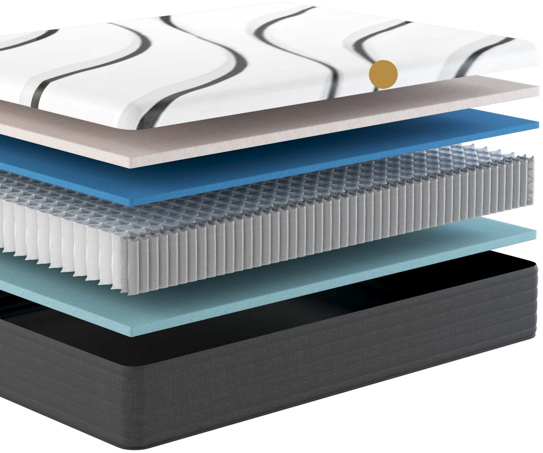 Journey 12" Cooling Hybrid Mattress by Factory Direct Mattress